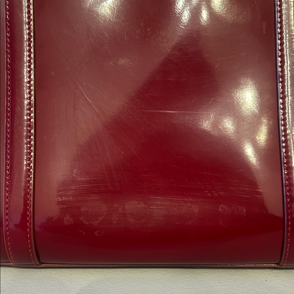 Prada Patent Leather Cherry Tote Bag - Picture 8 of 12